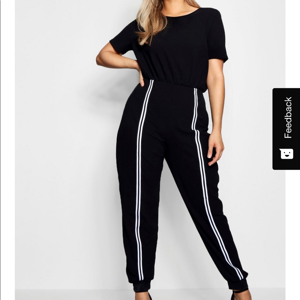 NWT Plus size tape detail jumpsuit